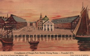 Vintage Postcard 1941 Durgin-Park North Market Street Boston Massachusetts MA