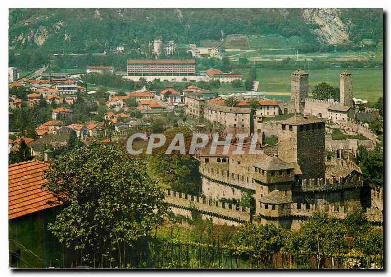 Modern Postcard Bellinzona Caserma e Castelli