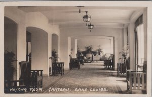 RPPC Postcard Writing Room Chateau Lake Louise Canada