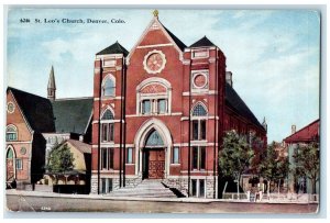 1947 St. Leo's Church Chapel Exterior Building Denver Colorado Vintage Postcard