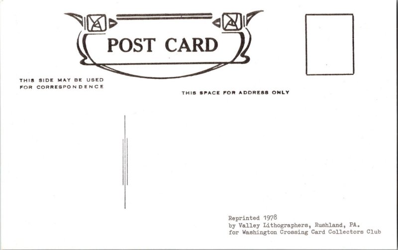 Vintage Postcard Dark Hollow PA Neshaminy Creek Bucks Co ARNOLD Repro JX14