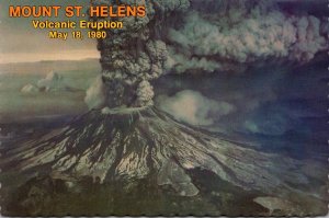 Washington Mount St Helens Volcanic Eruption 18 May 1980