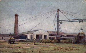 Union Flacq Mauritius Africa Indian Ocean Sugar Factory SCARCE TUCK Postcard