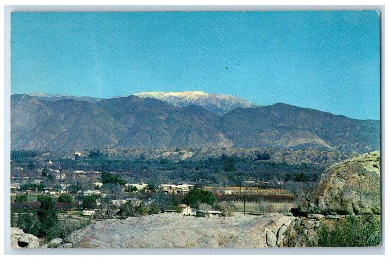 Hemet San Jacinto Valley With Snow Capped San Gorgonio California CA Postcard 