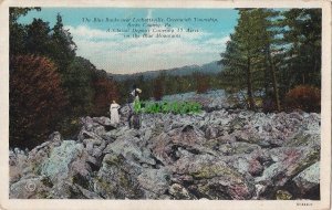 Postcard Blue Rocks Near Lenhartsville Greenwich Township Berks County PA