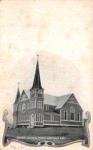 Middle Sackville New Brunswick Canada Baptist Church Vintage Postcard AA84332