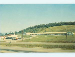 Unused 1950's OLD CARS & JOHNSON'S MOTEL & RESTAURANT Wytheville VA u4967@