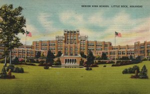 Vintage Postcard 1948 Senior High School Little Rock Arkansas Quapaw Printing