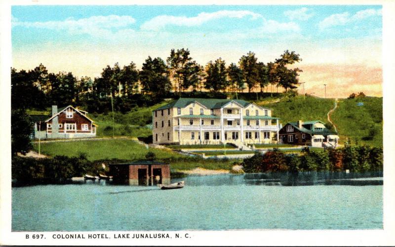 North Carolina Lake Junaluska Colonial Hotel Curteich