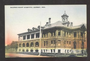 GARY INDIANA SACRED HEART HOSPITAL VINTAGE HANDCOLORED POSTCARD 1910