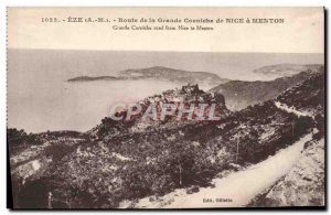Old Postcard Eze Route Grande Corniche Nice Menton