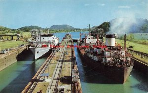 Panama Canal, Miraflores Locks, Sidermar Steamship Steamer Sea Pioneer