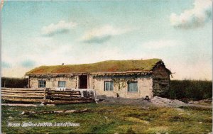 Mission Station at Jackfish Saskatchewan SK Meota Cochin area Postcard H10