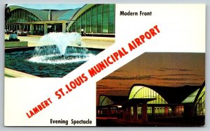 Lambert  St. Louis Municipal  Airport  Postcard