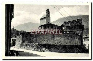 Postcard Old Luz Church fortified