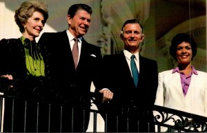 President Ronald Reagan and Nancy Reagan Meeting With Jamiaca's Prime Mi...