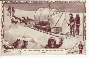 NORTH POLE EXPLORER DR COOK / DASH to POLE postcard 29