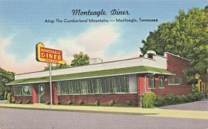 Monteagle TN  Monteagle Diner 1950 Linen Postcard