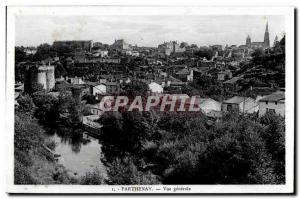 Old Postcard Parthenay Vue Generale