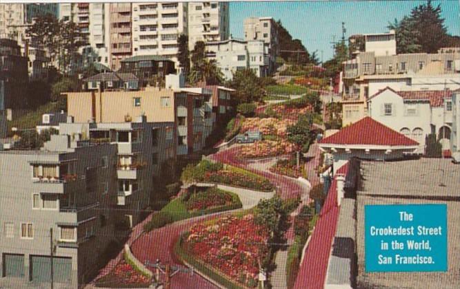 California San Francisco Lombard Street Crookedest Street In The World