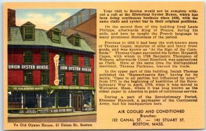 Postcard - Ye Old Oyster House - Boston, Massachusetts