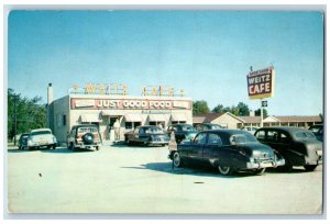1956 Route 66 Weitz Brothers Cafe View L.L. Cook Braidwood Illinois IL Postcard
