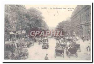 Paris Old Postcard Boulevard of the Italians (reproduction)