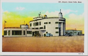 Airport Great Falls Montana Postcard