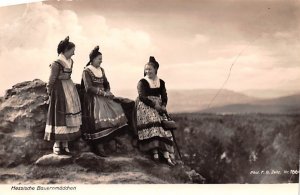 Hessische Bauernmadchen Germany Postcard