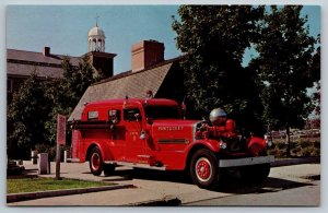 Fire Truck Engine - Fireman Postcard - Pawtucket - Rhode Island No. 1