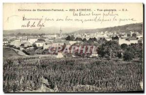 Old Postcard Surroundings of Clermont Ferrand Aubiere Vue Generale