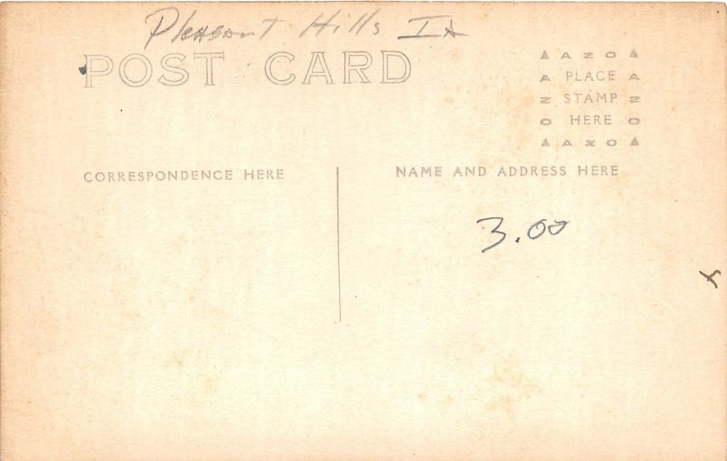 G7/ Pleasant Hills Iowa RPPC Postcard c1910 Storm Disaster Home 2