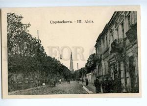 191450 POLAND CZESTOCHOWA III Aleja Vintage postcard