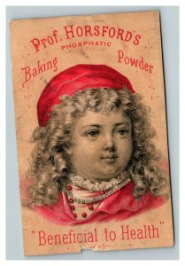 Vintage 1880's Victorian Trade Card Prof. Horsford's Phosphatic Baking Powder