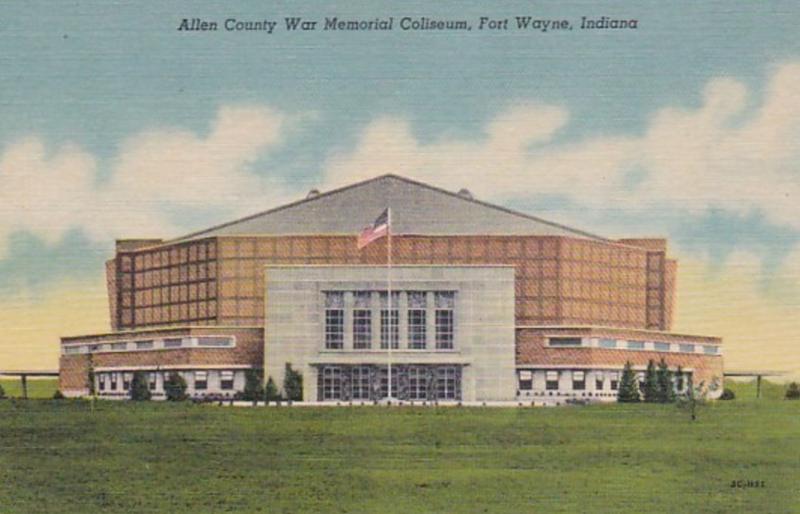 Indiana Fort Wayne Allen County War Memorial Coliseum Curteich
