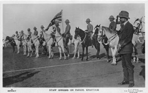 US5345 staff officiers on parade kharroum military  sudan africa