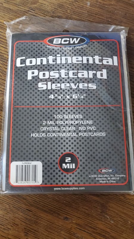 1 pack/100 BCW Continental soft Poly sleeves,43/x61/4 Archival protector