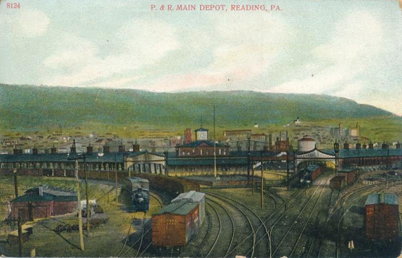 Main Depot Philadelphia and Reading Railroad - Reading PA, Pennsylvania - DB