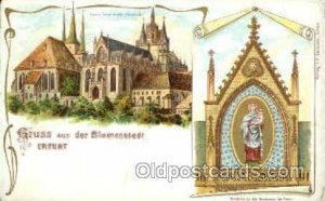 Blumenstadt Erfurt Gruss Aus Greetings From Unused worn corners and edges f...