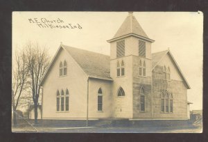 RPPC WILKINSON INDIANA METHODIST EPISCOPAL CHURCH 1909 REAL PHOTO POSTCARD