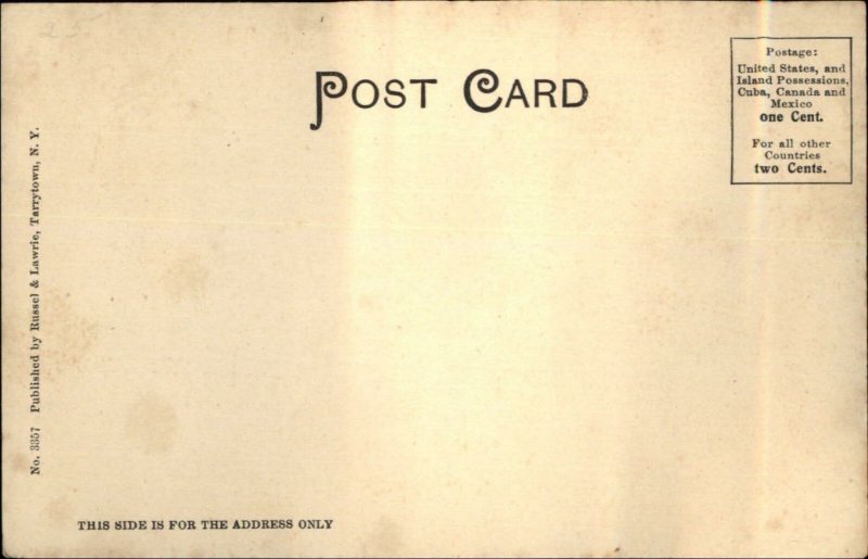 Tarrytown NY The Lakes c1905 Postcard