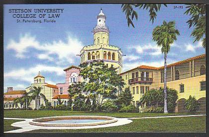 Stetson University St Petersburg FL Post Card PPC188