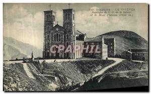 Old Postcard Dauphine Trieves Basilica of Our Lady of La Salette and Mount Pl...