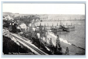 C. 1900-07 Oil Wells-Summerland Cal. Postcard F146E
