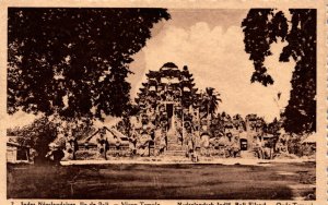 Indonesia Nederlandsch Indie Bali Eiland Oude Temple Vintage Postcard 09.84