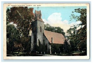 1947 St. George Episcopal Church Lee Massachusetts MA Vintage Postcard