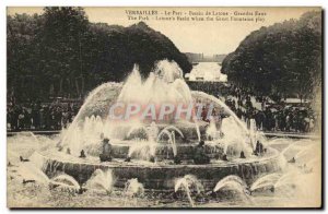 Old Postcard Versailles Parc De Latona Basin Large water