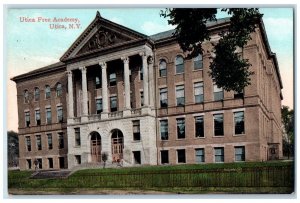 1908 Utica Free Academy Building Utica New York NY Posted Antique Postcard