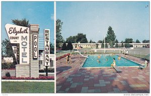 LONDON, Ontario, Canada; Elizabeth Court Hotel, Ltd., Swimming Pool,, Restaur...