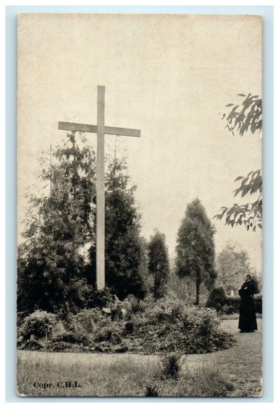 c1920's Mount St. Sepulchre Cross Washington D.C Vintage Postcard 